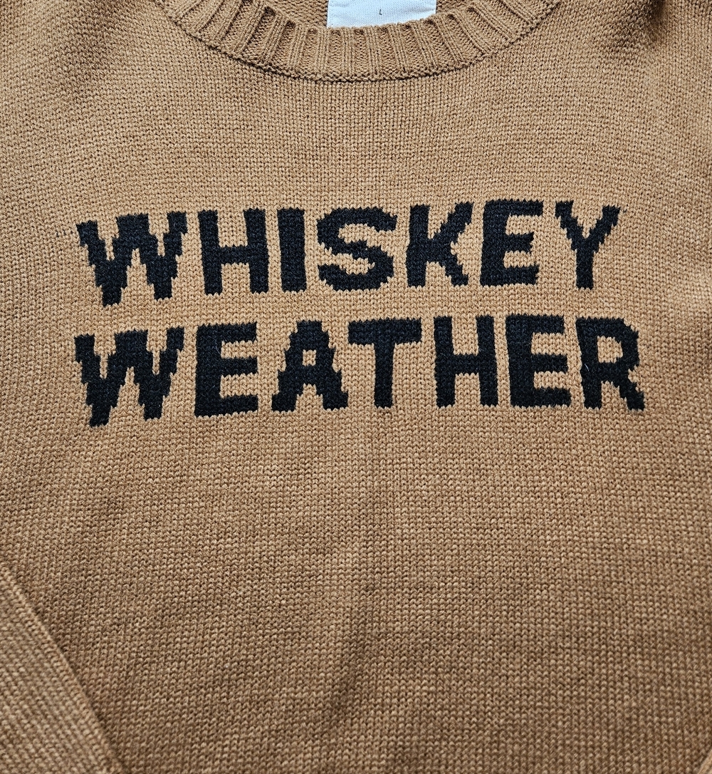 Whiskey Weather Sweater Panache Size Large Brown - Picture 3 of 11
